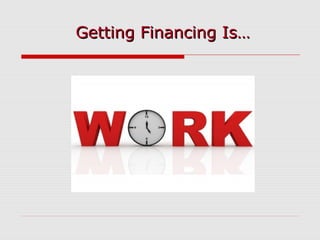Getting Financing Is…Getting Financing Is…
 