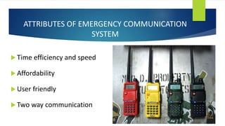 alternative communication system during disaster