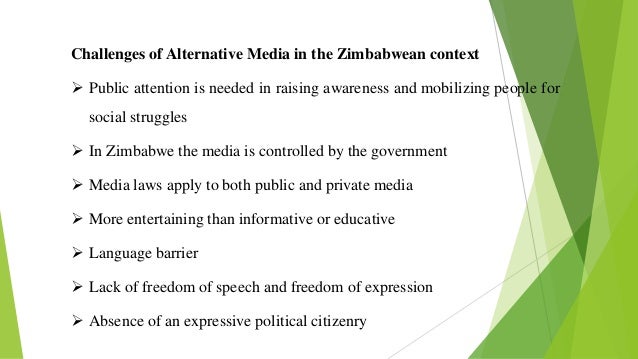 Alternative media presentation