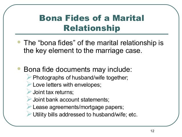 alternative methodologies for marriage cases green card through mar bona fide marriage letter