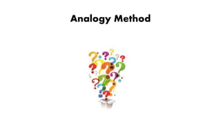 Analogy Method
 