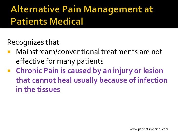 Alternative Pain Management Techniques that Heal the Pain Without A…
