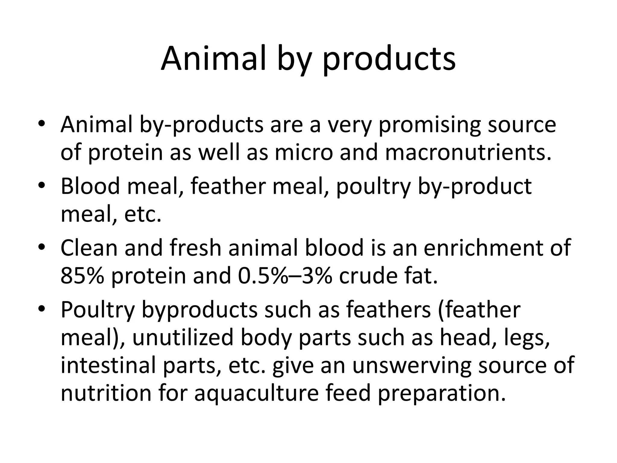 Alternative protein sources as a supplement of fishmeal.pptx