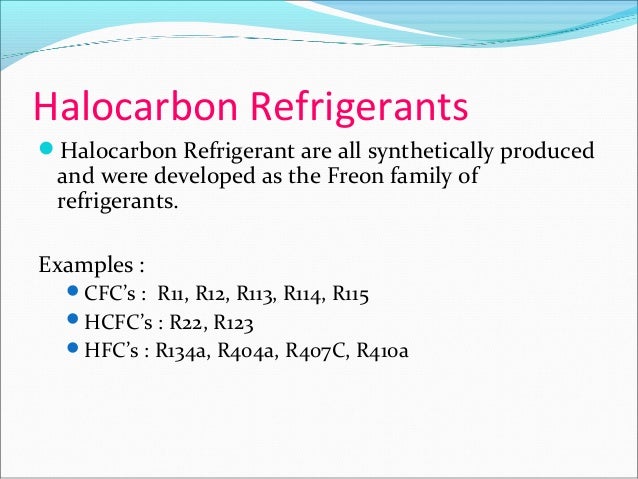 Alternative refrigerants