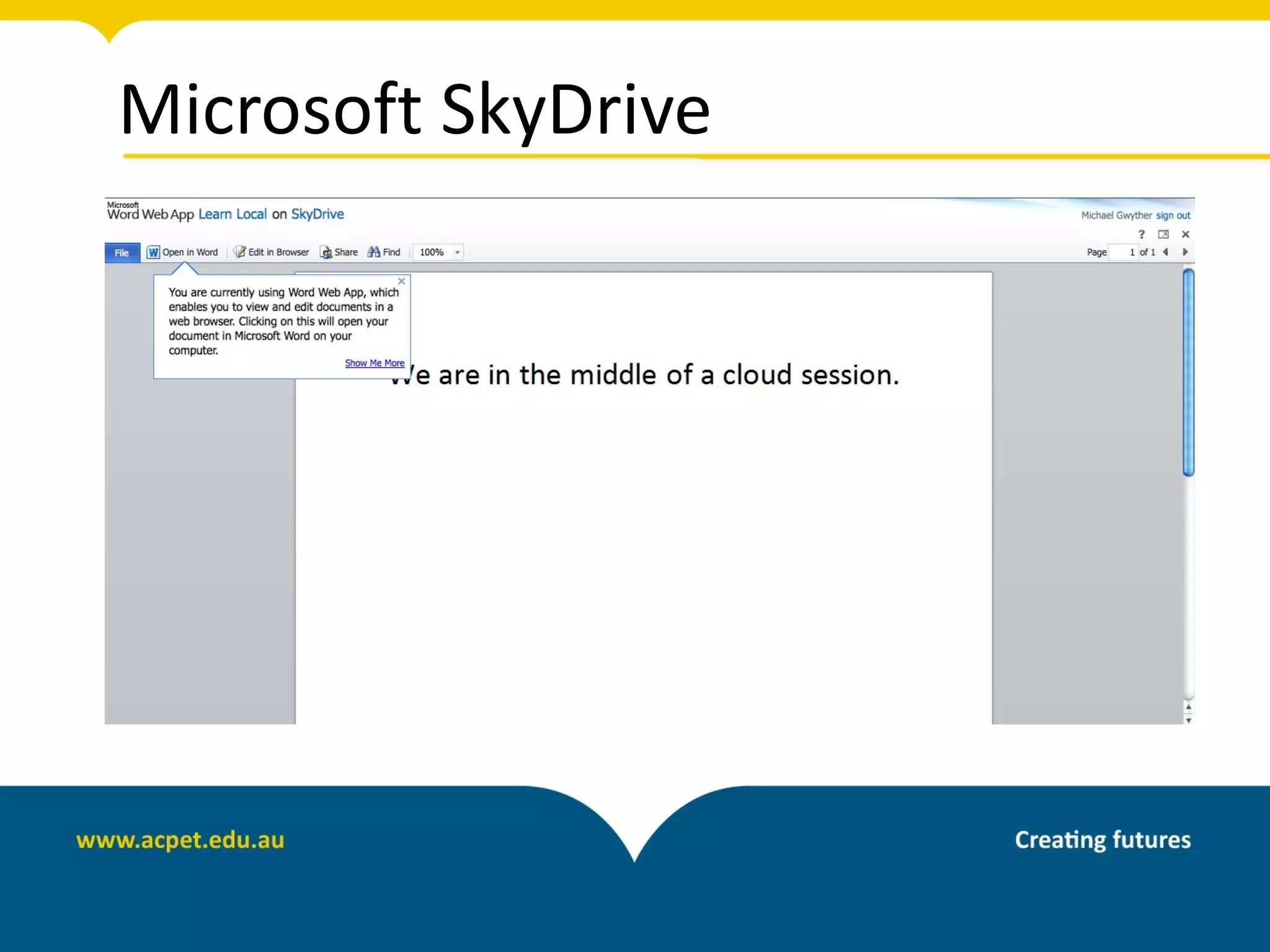 Microsoft SkyDrive
 
