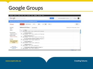 Google Groups
 