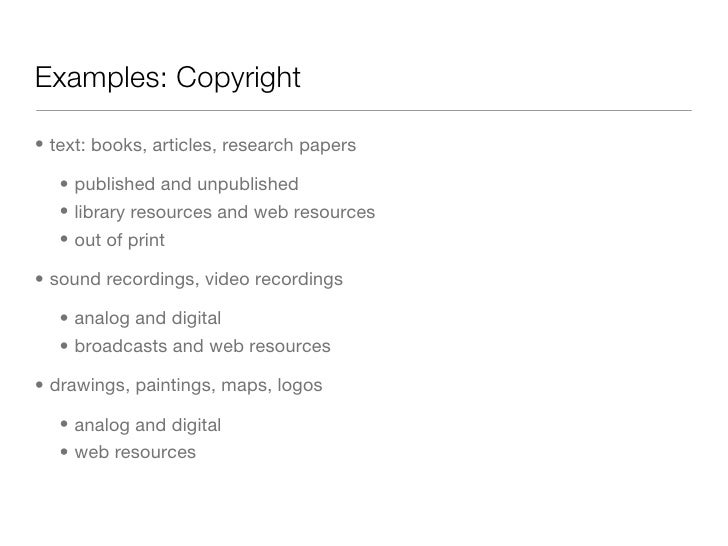 Essay on copyright