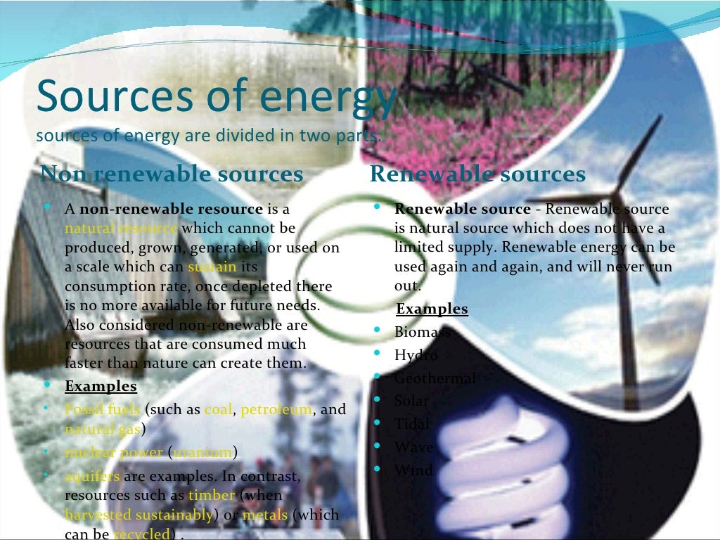 Alternative Sources Of Energy