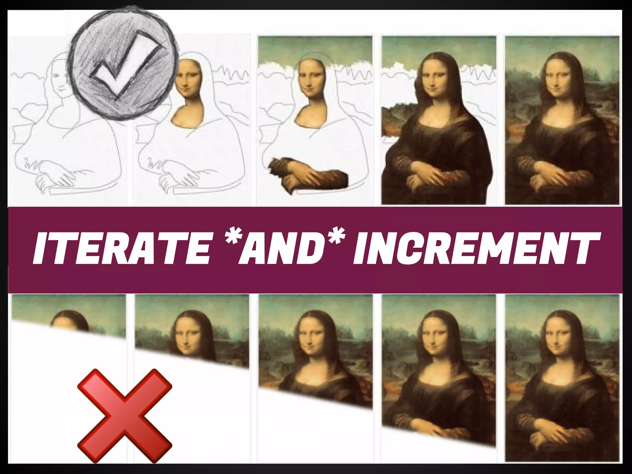 ITERATE *AND* INCREMENT
 