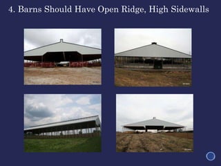 4. Barns Should Have Open Ridge, High Sidewalls
 
