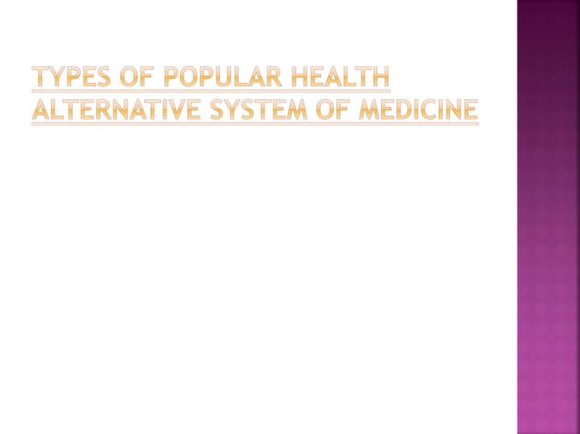 Alternative system of medicine ppt (1) (1) | PPTX