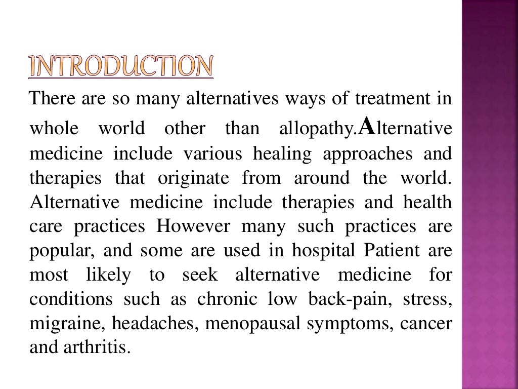 Alternative system of medicine ppt (1) (1)