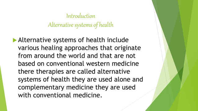Alternative systems of health | PPT