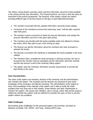 ADLIB library Systems Development | DOCX