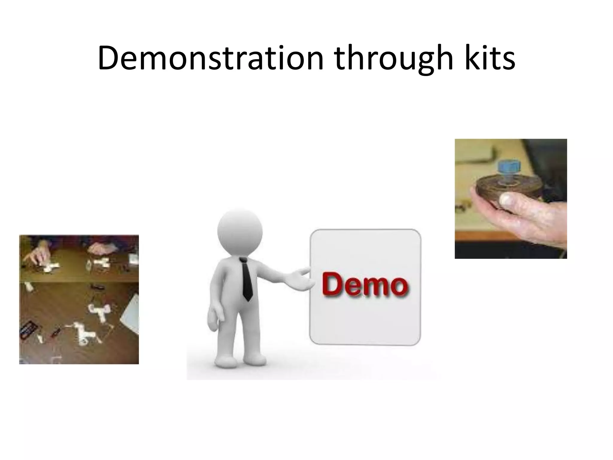 Demonstration through kits
 