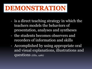 Alternative teaching strategies | PPT