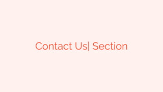 Contact Us| Section
 