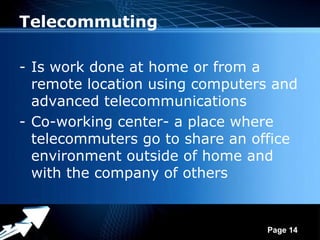 Alternative working schedule | PPT