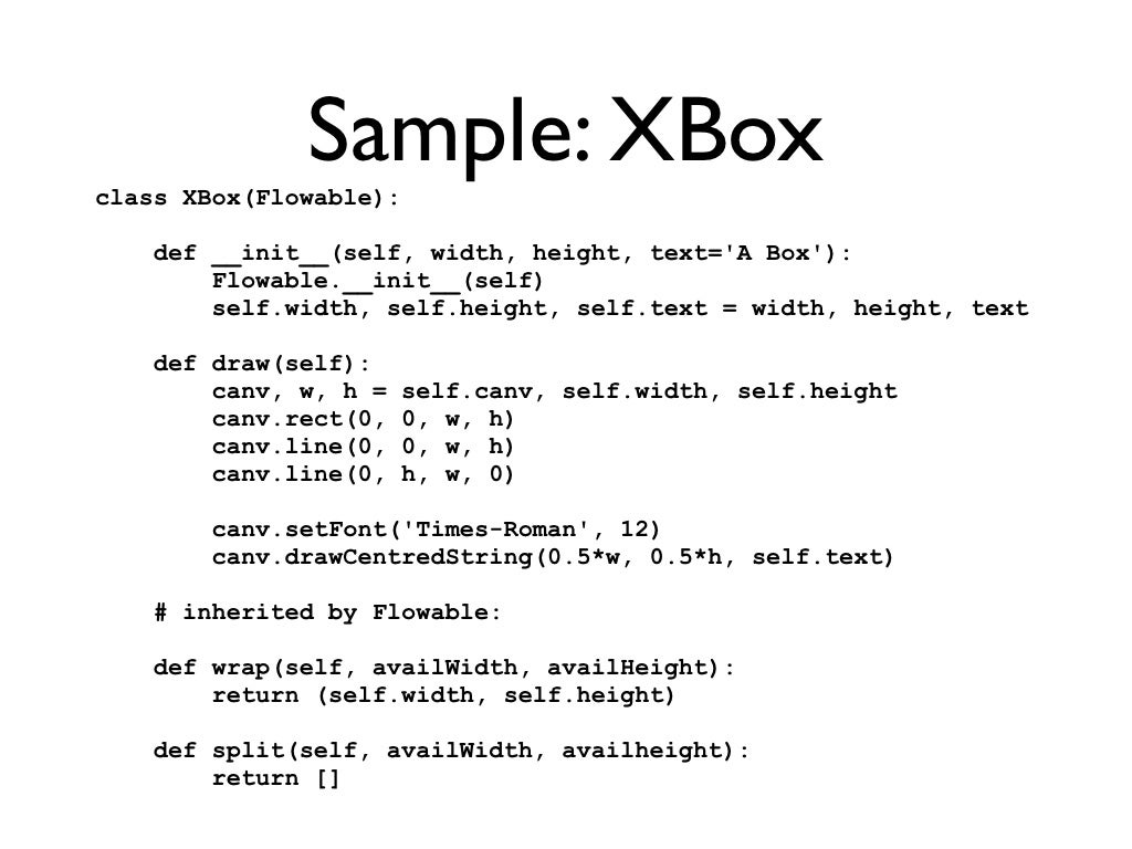 ReportLab Paragraphs Reloaded EuroPython 2008