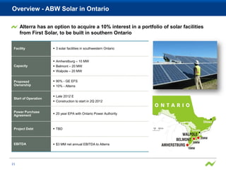 Alterra presentation - mar | PPT