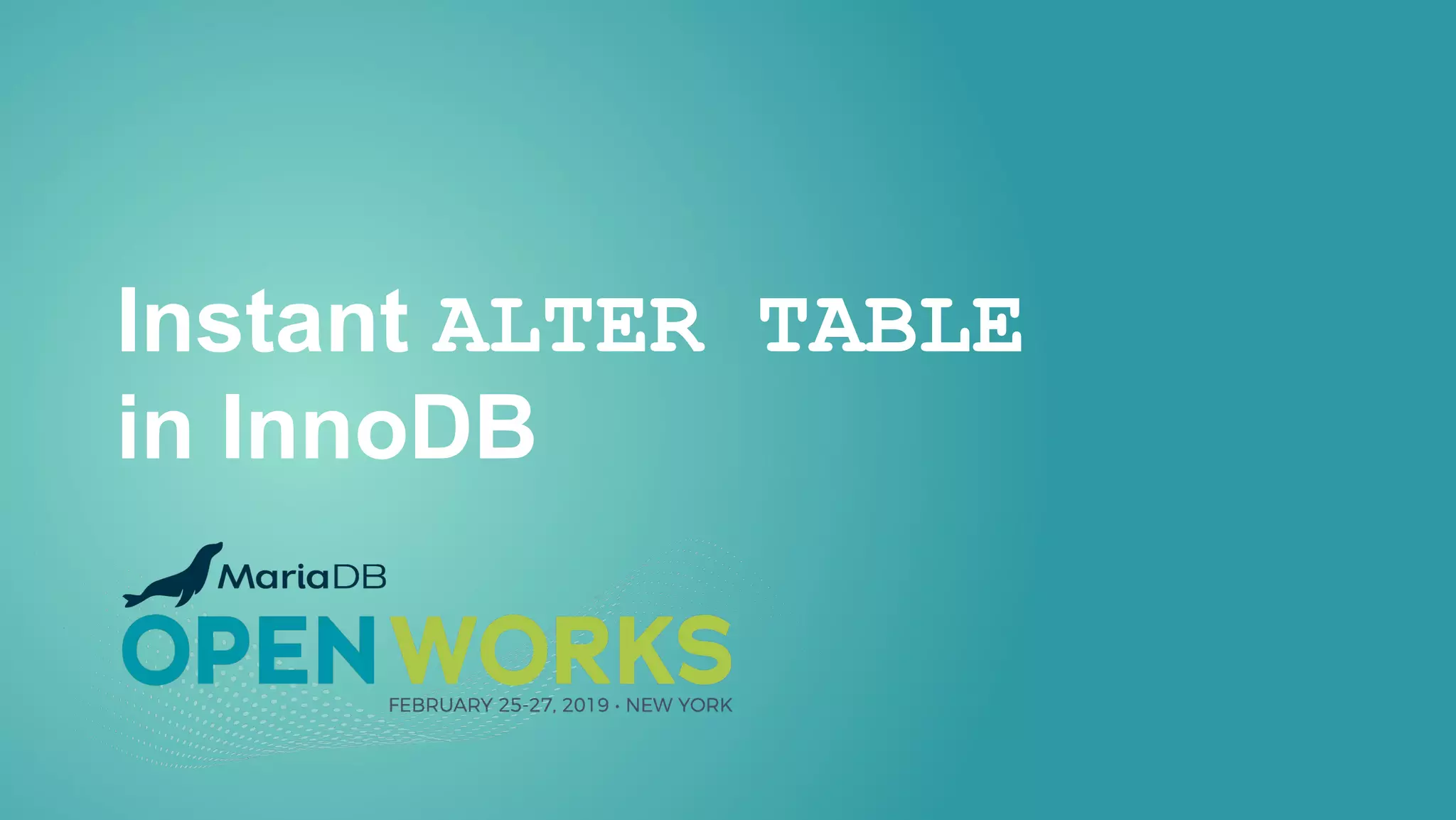 Instant ALTER TABLE in InnoDB 