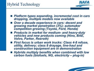 Alt fuels and hi efficiency vehicles update calstart - 4-24-13 | PDF