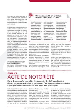 Les grandes étapes du règlement d'une succession | PDF
