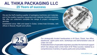 Packaging, Wrapping, Coding, Sorting & Inspection Machinery by Al Thika Packaging
