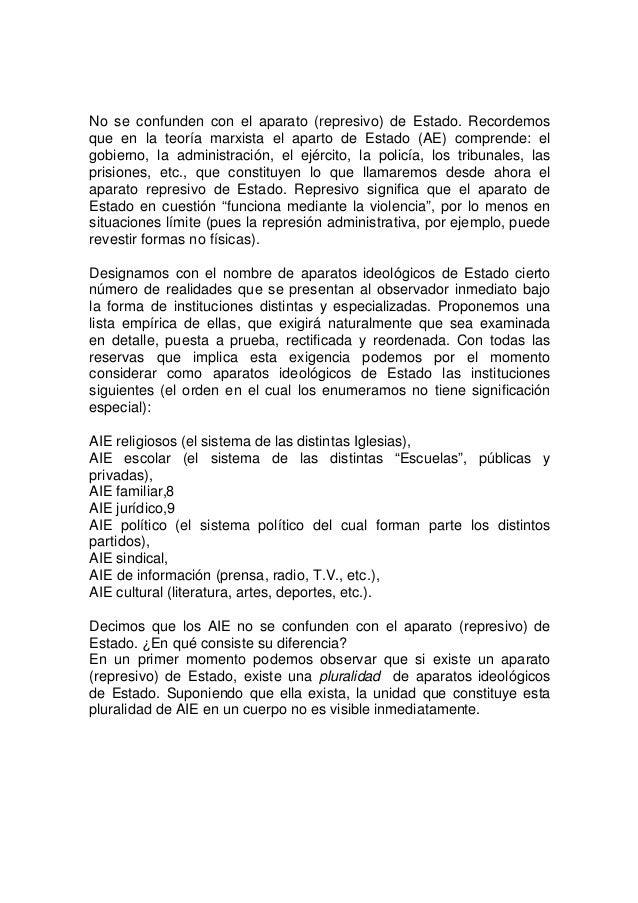 Althusser, louis ideología y aparatos ideológicos de estado Althusser, louis ideología y aparatos ideológicos de estado