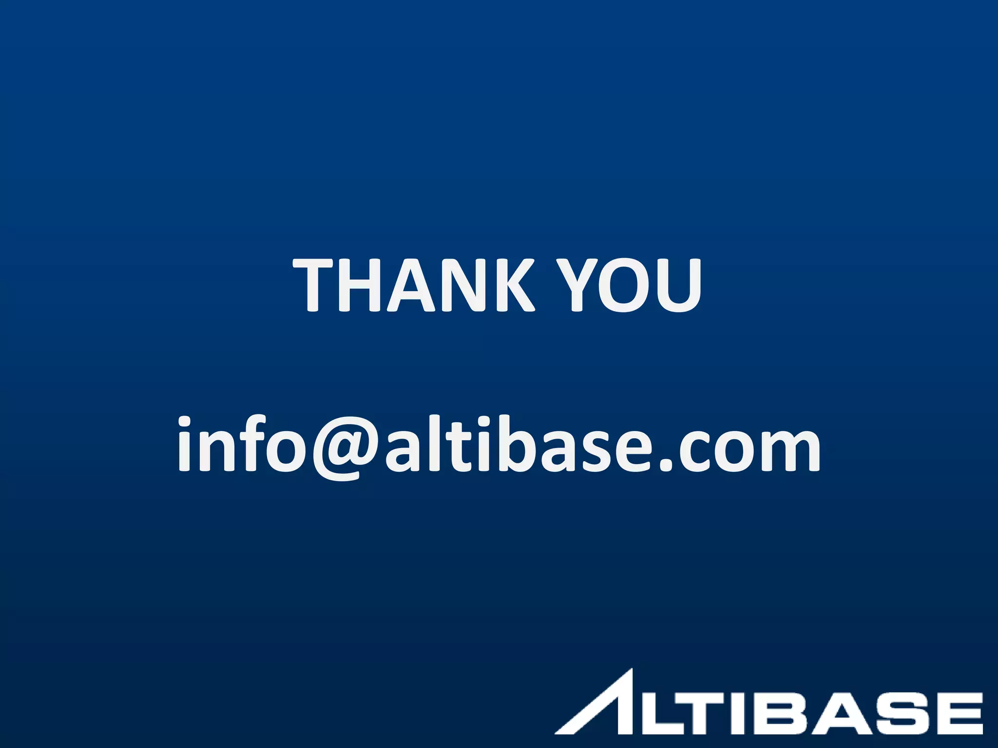 + Results  NH reduced the operating hours of its 1,172 branches by an average of over 1 hour per day.  NH’s accounting processing system increased the performance of loading and processing data feeds from its 20 application servers by 500%.  NH’s accounting processing system seamlessly handles 3,000 TPS and over 50 million transactions per day.  NH provides customers with uninterrupted 24×7 service by leveraging ALTIBASE HDB’s HA feature that comes out-of-the-box and is deployed with ease.  NH no longer wastes capital on office overhead and overtime pay and has repositioned itself for high productivity. 