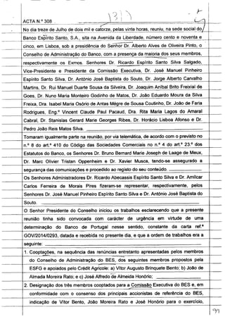 A ÚLTIMA ATA DO BES ANTES DO RESGATE