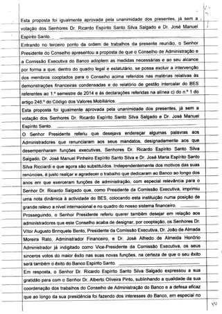 A ÚLTIMA ATA DO BES ANTES DO RESGATE