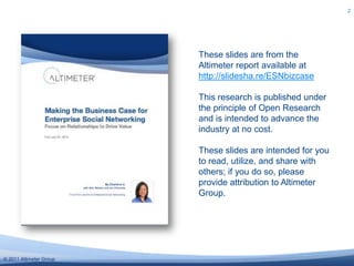 2




                         These slides are from the
                         Altimeter report available at
          ...