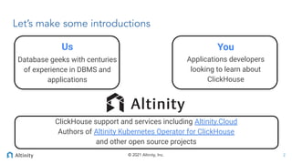 Altinity Quickstart for ClickHouse | PDF