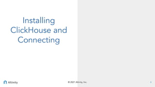 Altinity Quickstart for ClickHouse | PDF