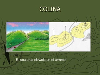 COLINA Es una area elevada en el terreno 