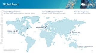 Global Reach
42
Forpersonaluseonly
 