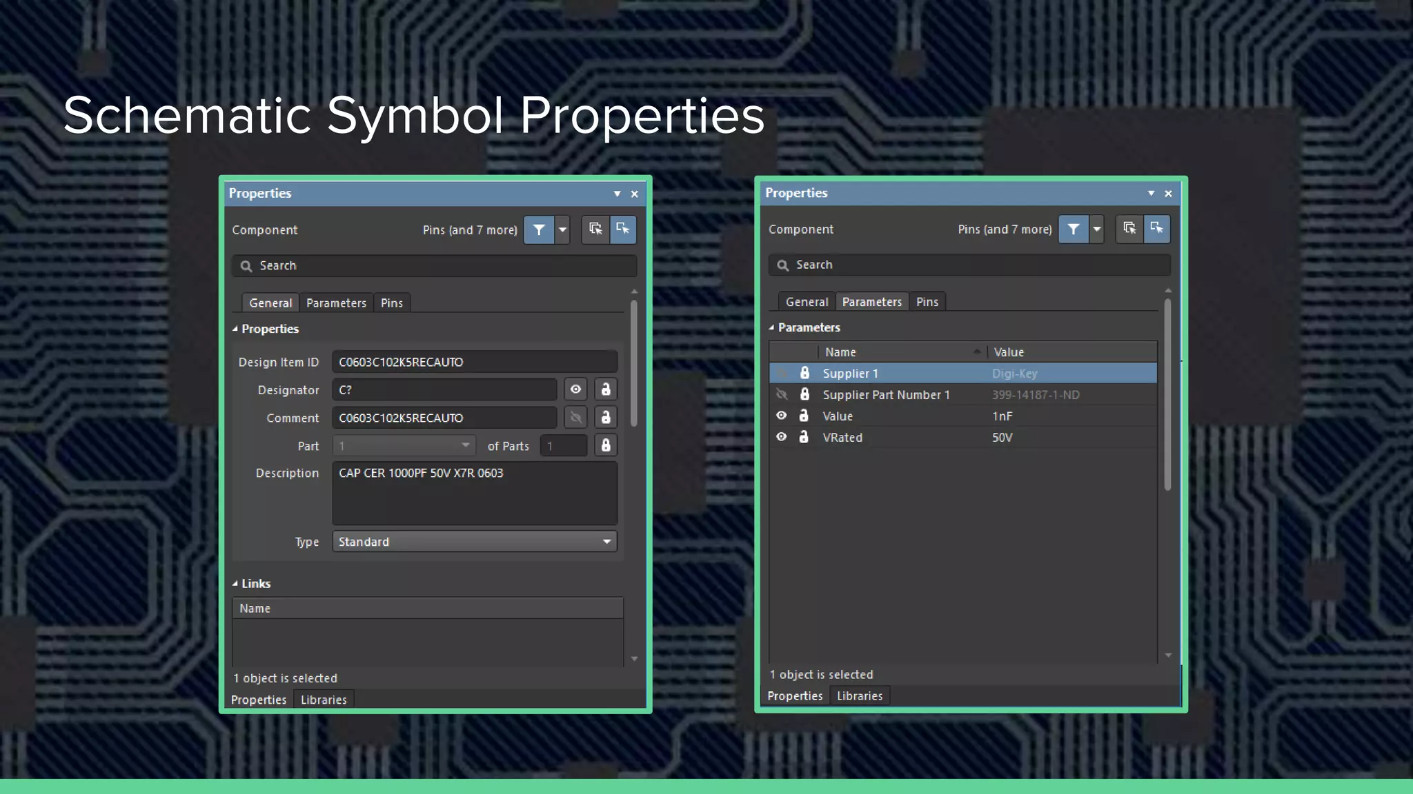 Schematic Symbol Properties
 