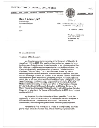 Recommendation Letter from Dr.Roy Altman