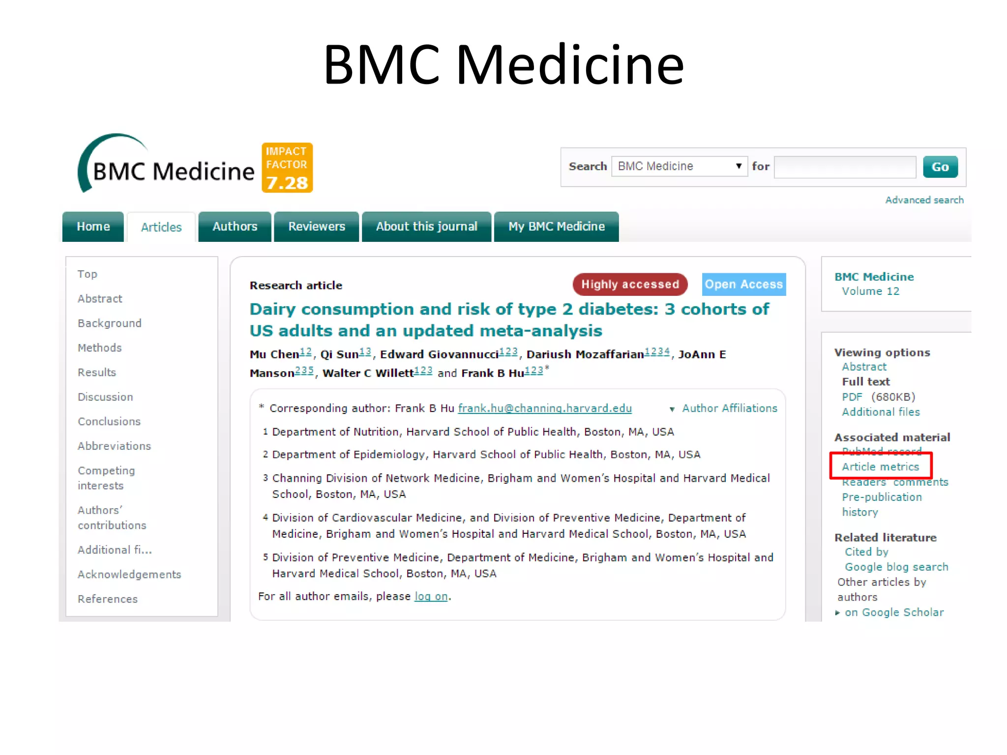 BMC Medicine
 