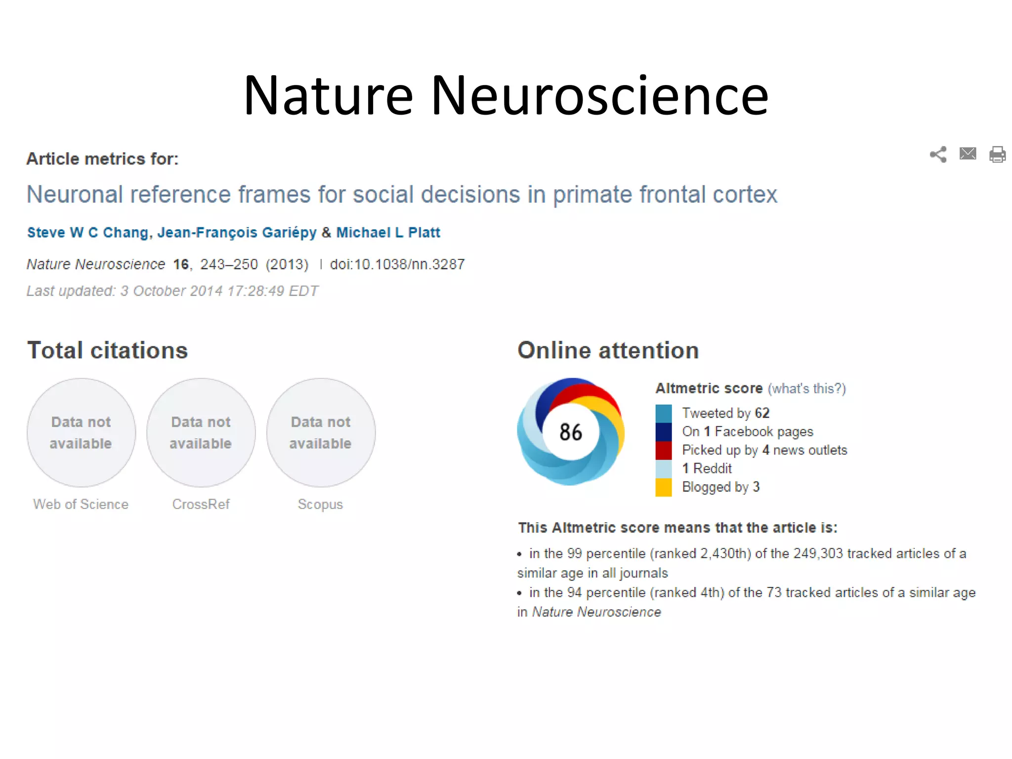 Nature Neuroscience
 