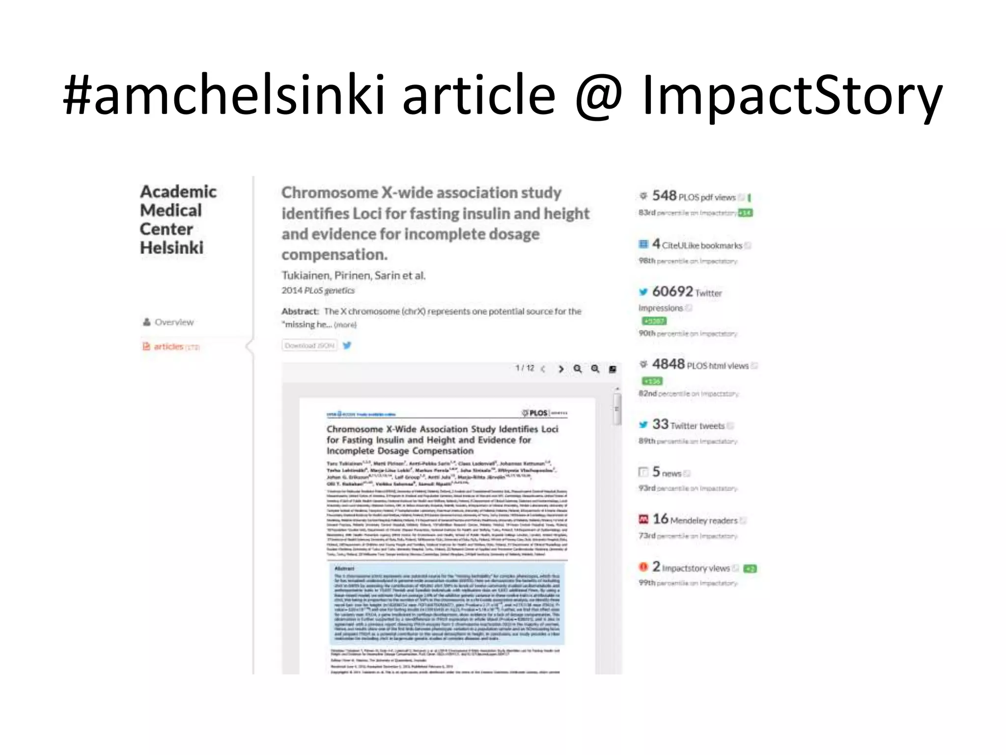 #amchelsinki article @ ImpactStory 
 