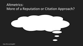 From Reputation To Citation Varying Roles For Scholarly Metrics