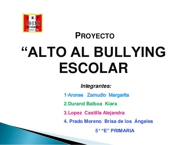 Alto Al Bullying Escolar