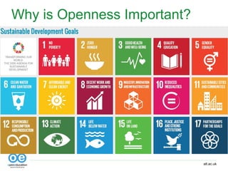 alt.ac.uk
Why is Openness Important?
 