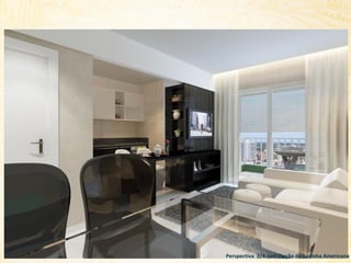 Perspectiva 2/4 com Opção de Cozinha Americana

 