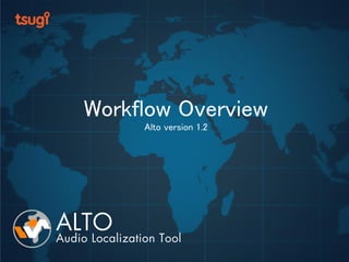 Workflow Overview
Alto version 2.0
 