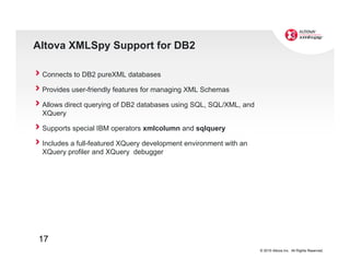 Altova Tools for DB2 pureXML | PDF