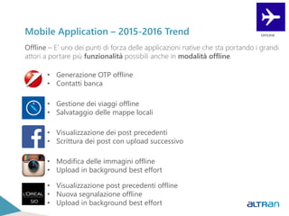 Mobile Application – 2015-2016 Trend
Offline – E’ uno dei punti di forza delle applicazioni native che sta portando i gran...