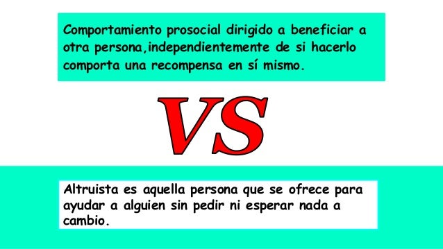 Altruismo y Conducta Prosocial